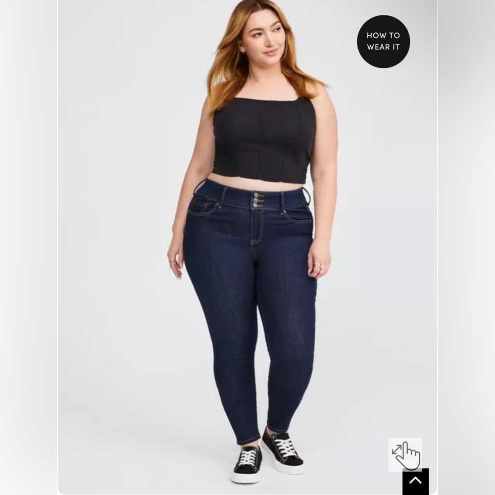 Torrid High Rise Dark Blue Jeans - Size 22R